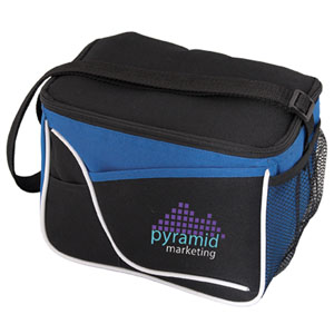 CB5032-AMBER COOLER BAG-Royal Blue/Black with White Accents